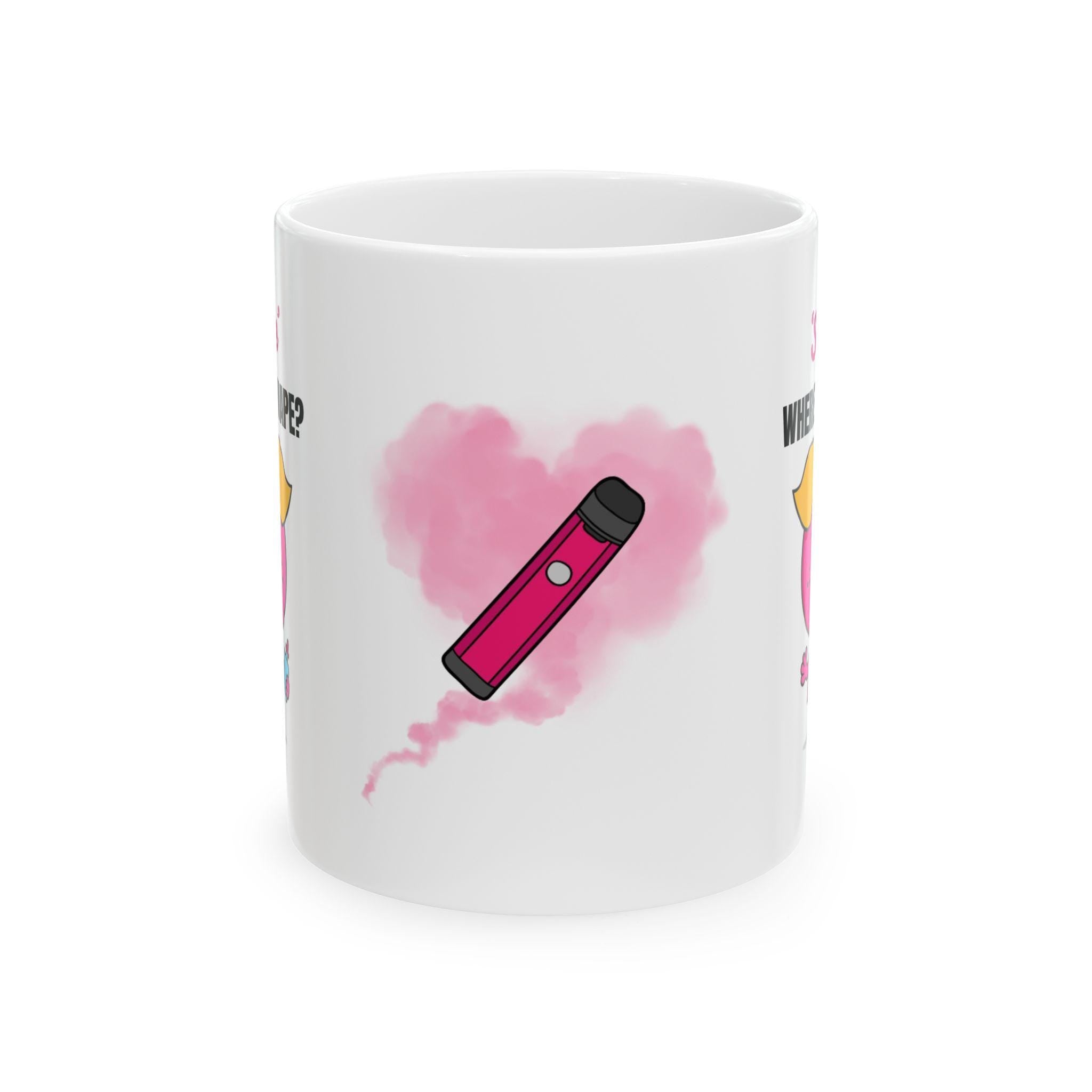 Personalised Where's My Vape Mug: Novelty Gift