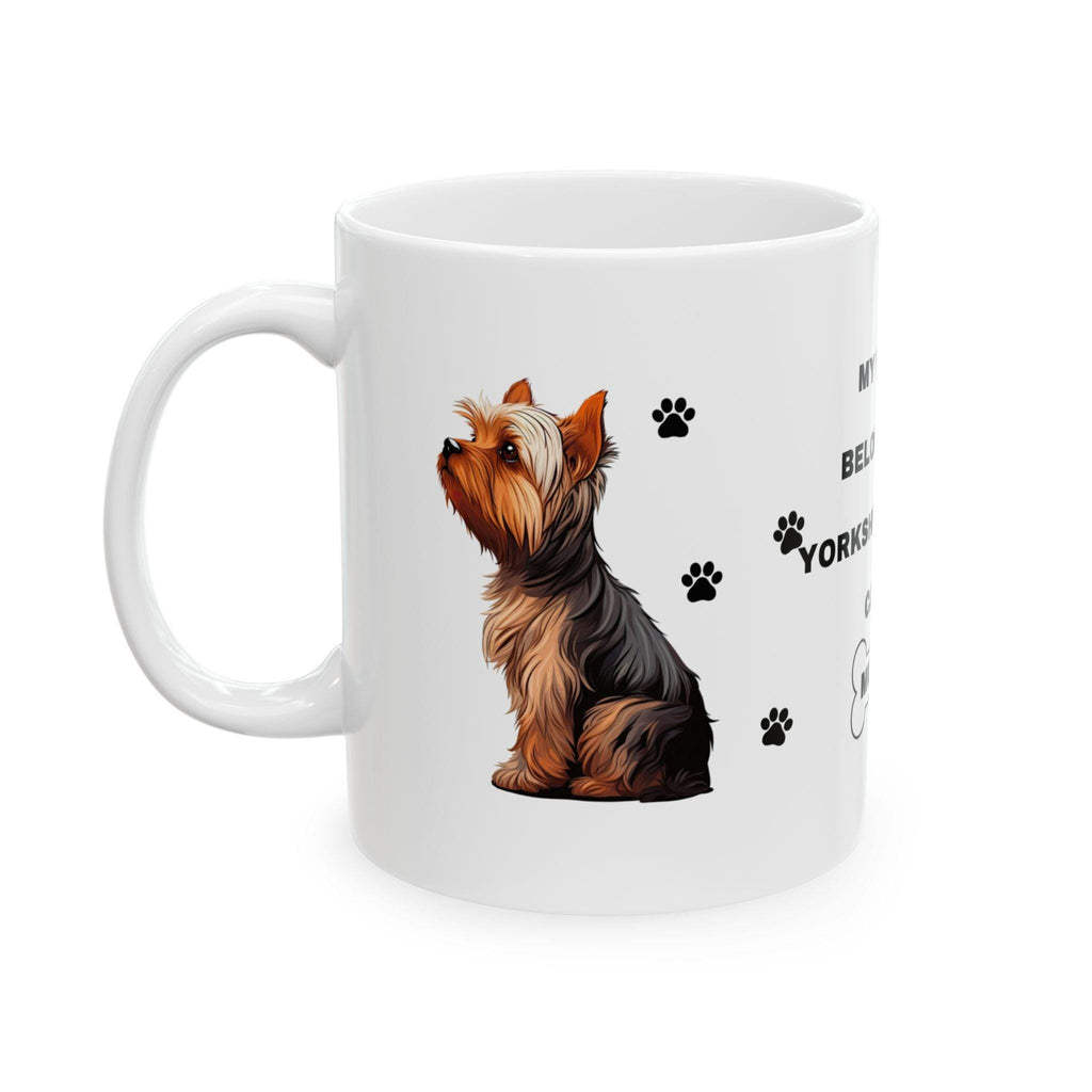 Personalised Yorkshire Terrier Mug, Dog Lover Gift