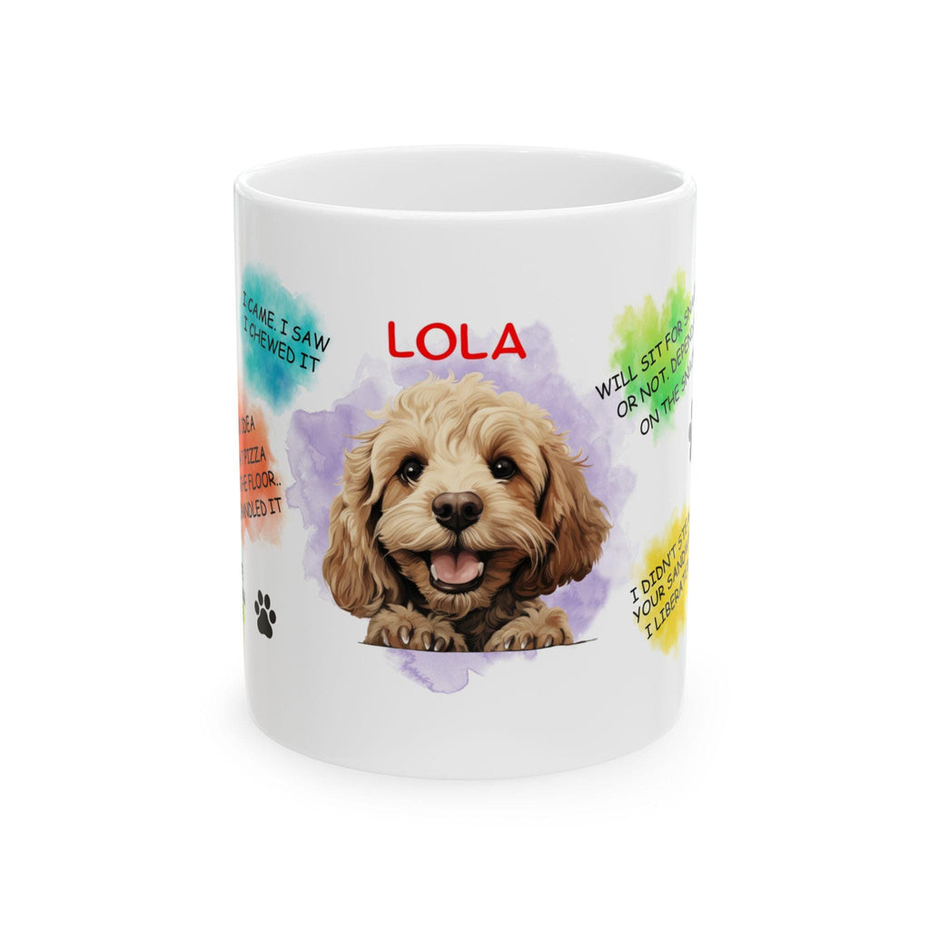 Cockapoo personalised funny dog quote Mug, Dog Lover Gift