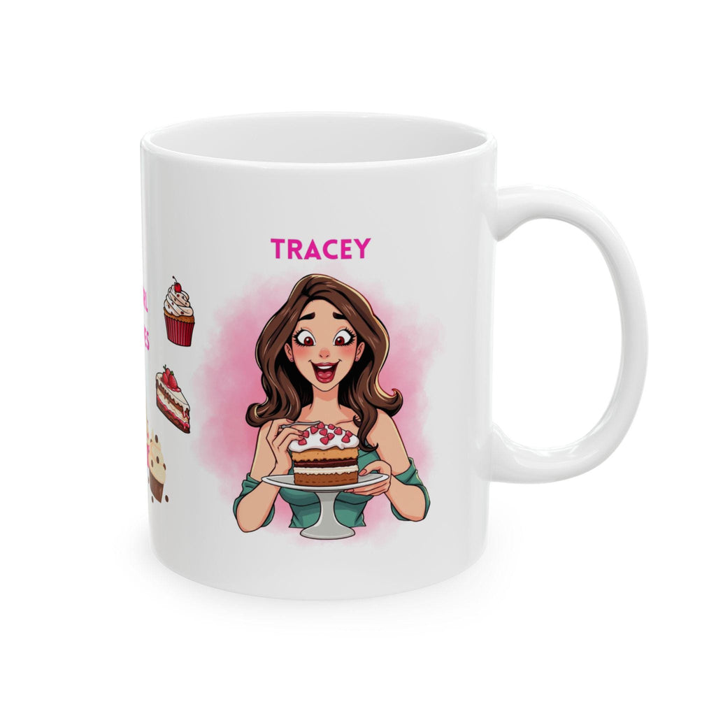 Personalised Cake Lover Mug, Sweet Tooth Gift, 11oz Beverage Cup
