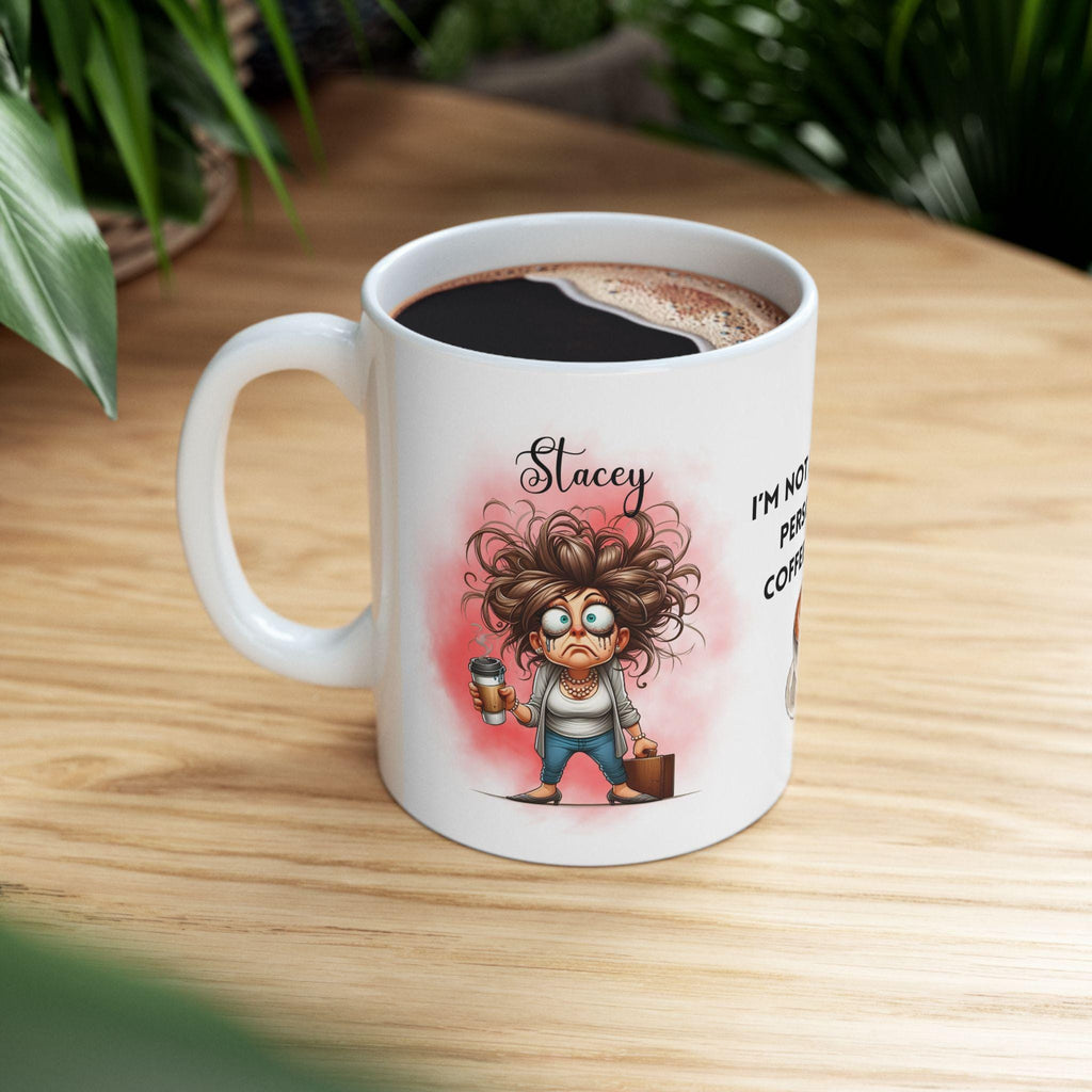 Personalised Coffee Mug, Funny Morning Person Gift