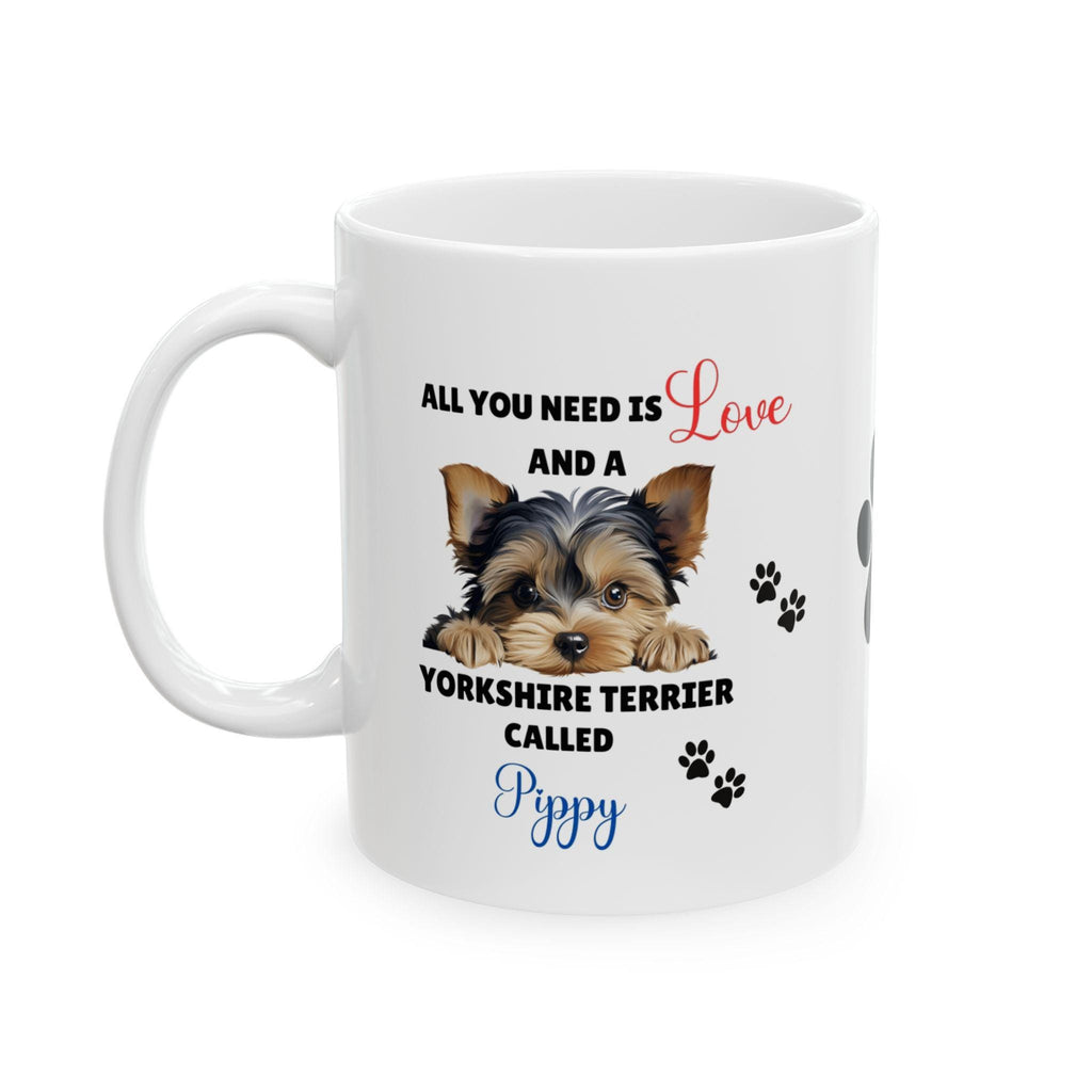 Personalised Yorkshire Terrier Mug: Dog Lover Gift