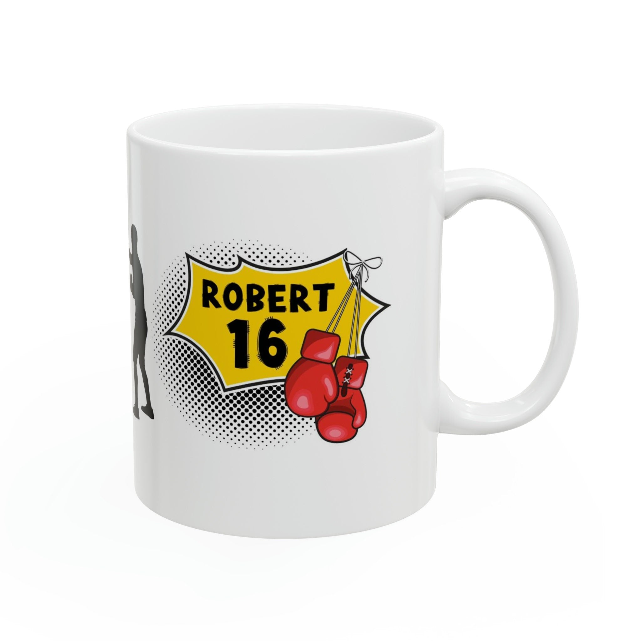 Boxing, Gloves, Cup, Novelty, Gift, Work, Fun, Cup, Ceramic, Coffee, Personalised, Game