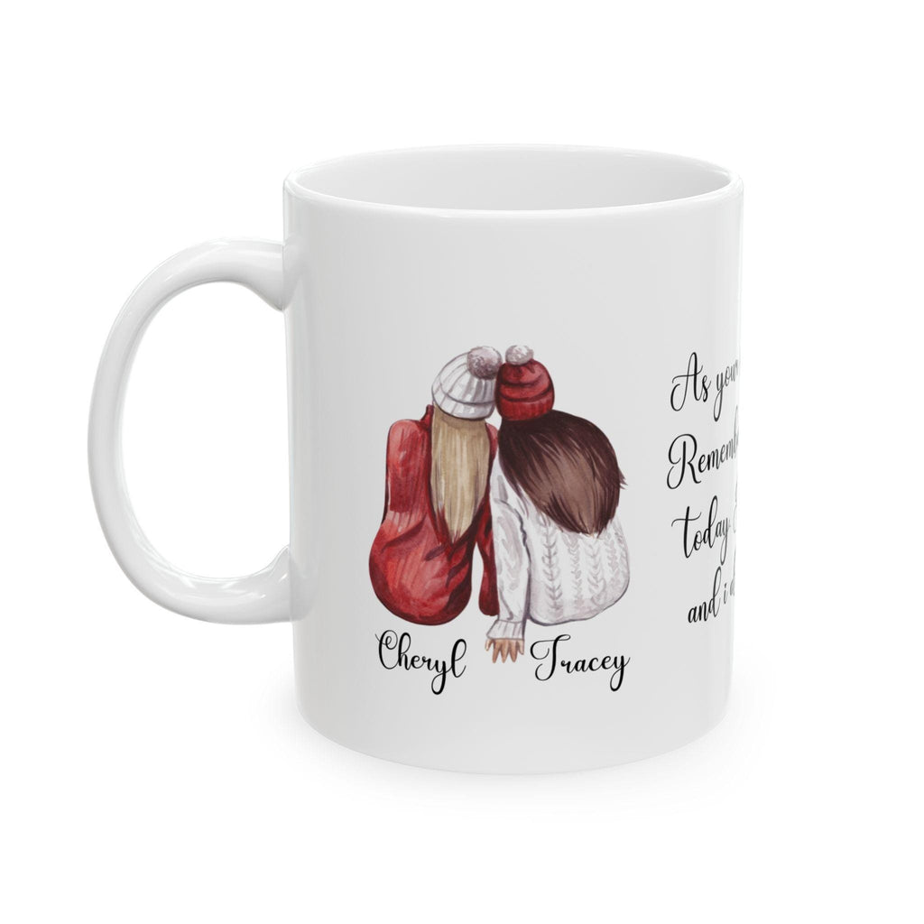 Personalized Sisters Mug, Best Friend Gift