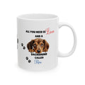 Personalised Dachshund Mug: Dog Lover Gift, 11oz Ceramic Coffee Cup Drinkware