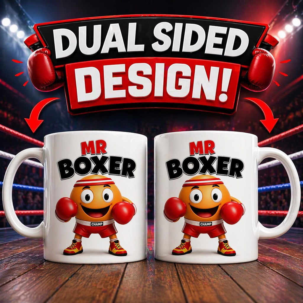 Personalised Mr. Boxer Mug: Boxing Gift