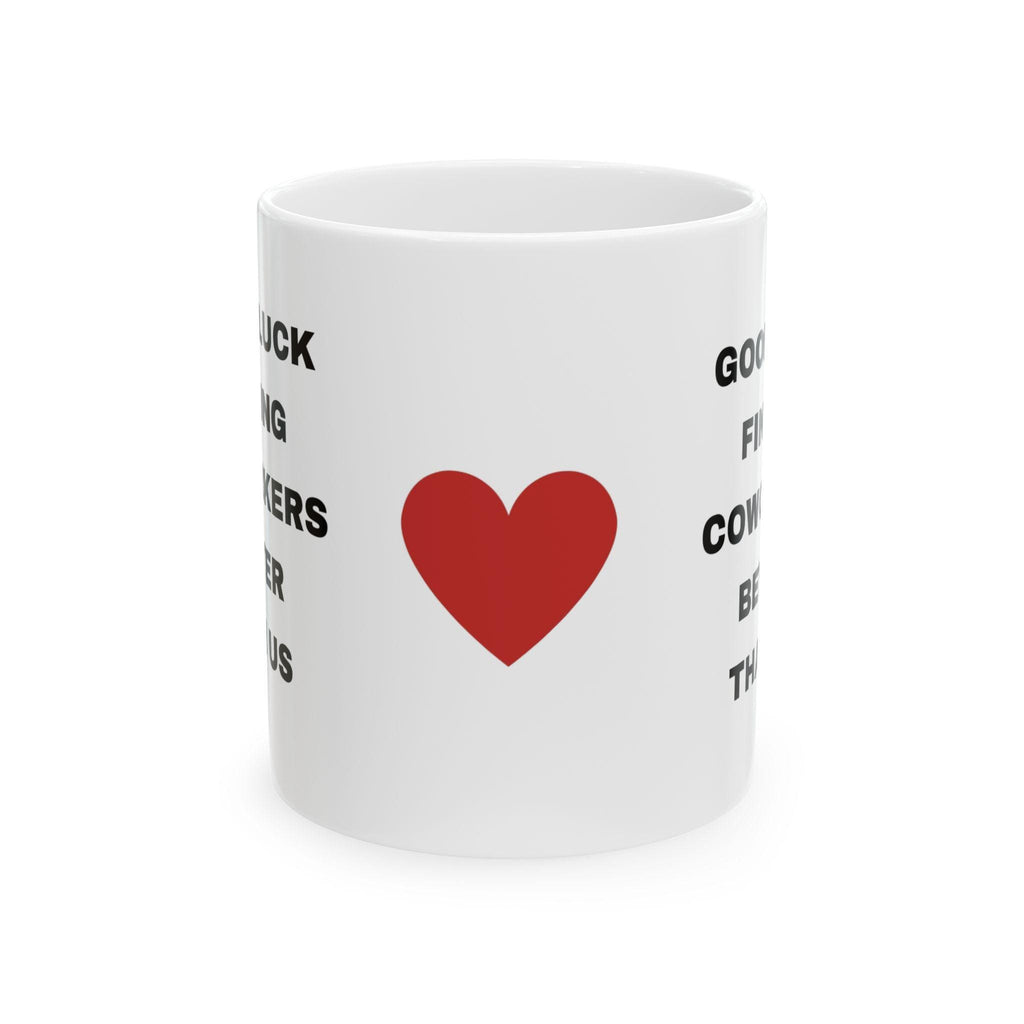 Funny Coworker Leaving Gift: Good Luck Ceramic Coffee Mug