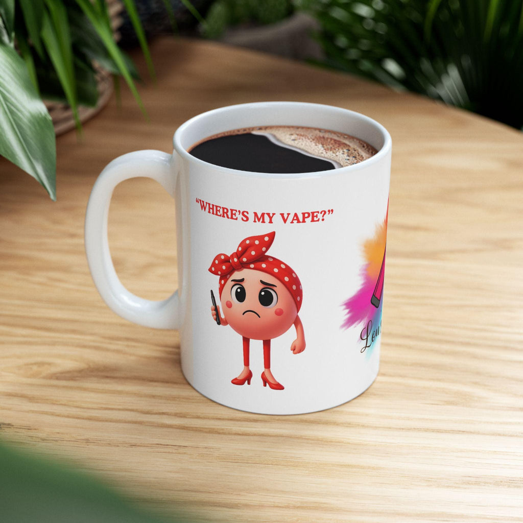 Where's My Vape personalised mug, Funny Gift