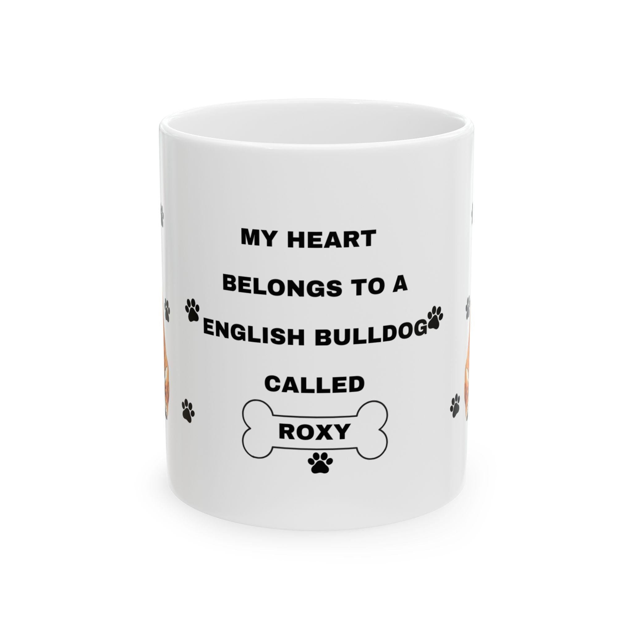 Personalised British Bulldog Mug: Dog Lover Gift