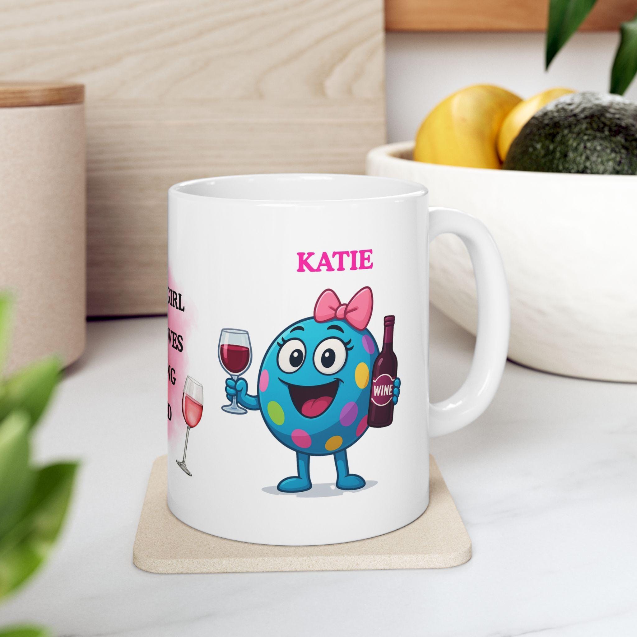 Just a girl who loves getting pissed, mug, personalised, funny.