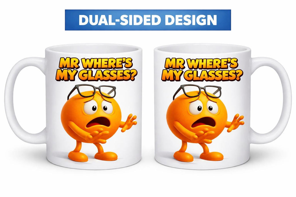 Personalised Mr. Where's My Glasses Mug, Novelty Coffee Cup