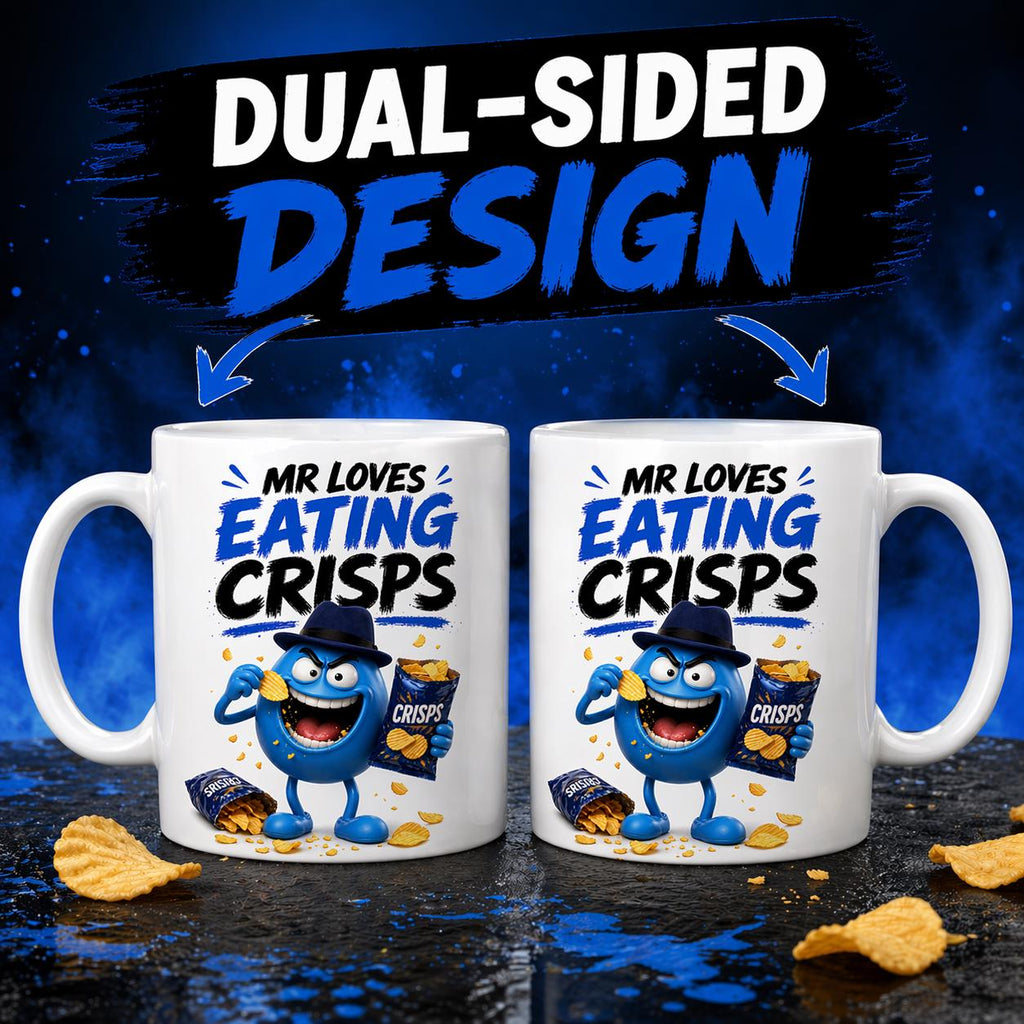Personalised Mr. Loves Crisps Mug: Fun Snack Gift