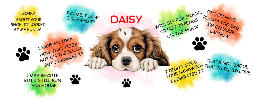 Cavalier king Charles spaniel personalised funny dog quote Mug, Dog Lover Gift