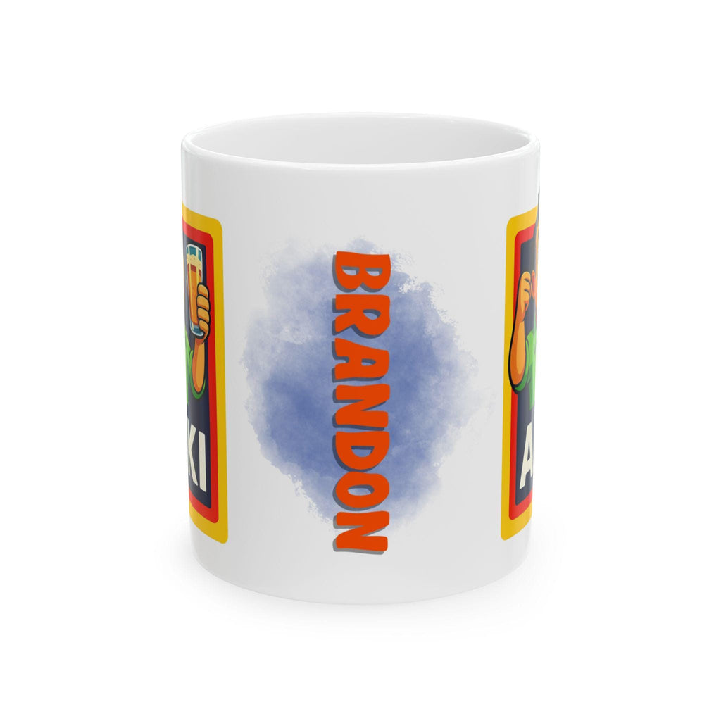 Personalised Alki Alcohol Alcoholic Mug, Funny, Him, Mr, Secret Santa, 11oz Ceramic cup