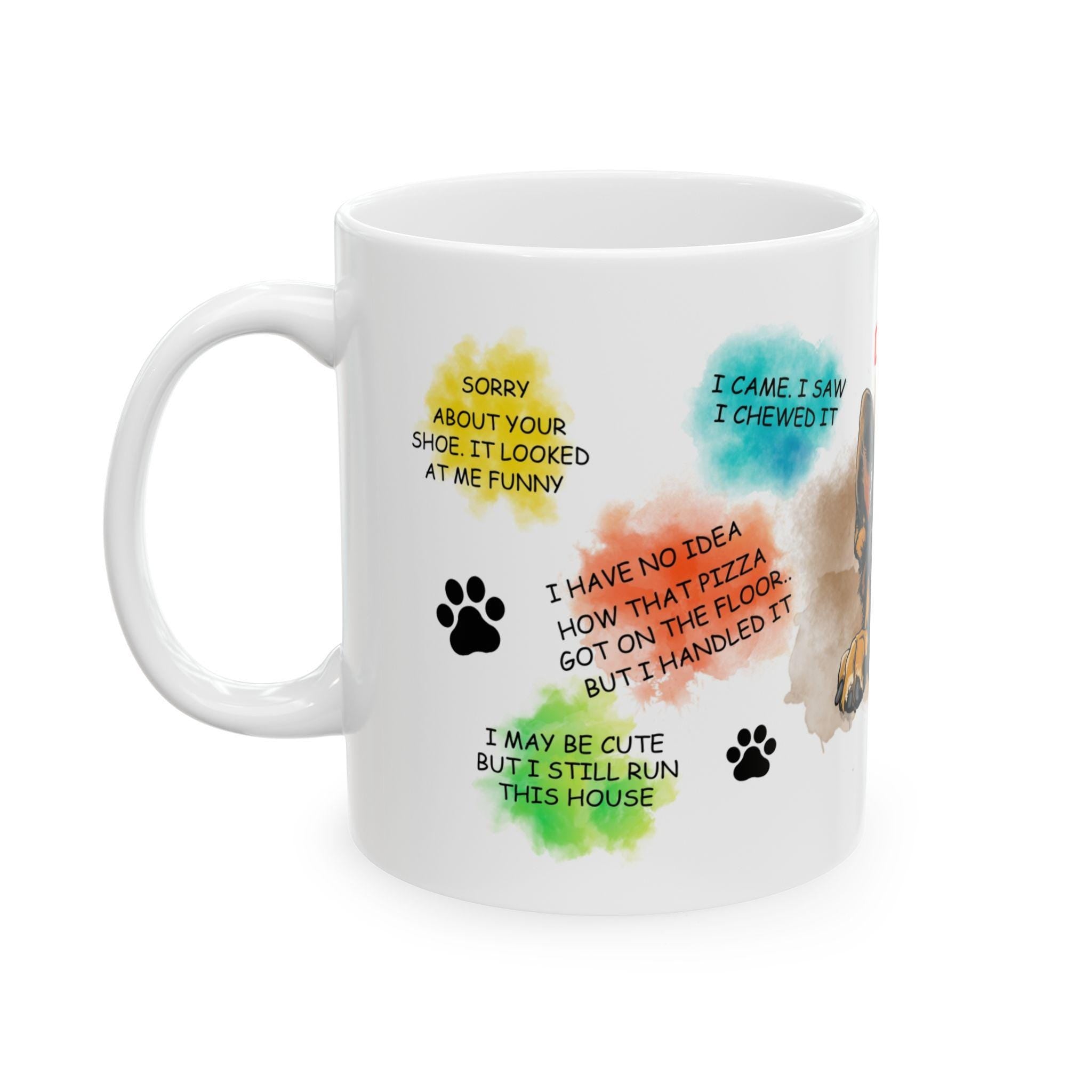 German Shepherd personalised funny dog quote Mug, Dog Lover Gift