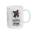 Personalised Staffordshire bull terrier Memorial Mug Personalised, Dog Remembrance Mug, Favourite Hello Hardest Goodbye 11oz