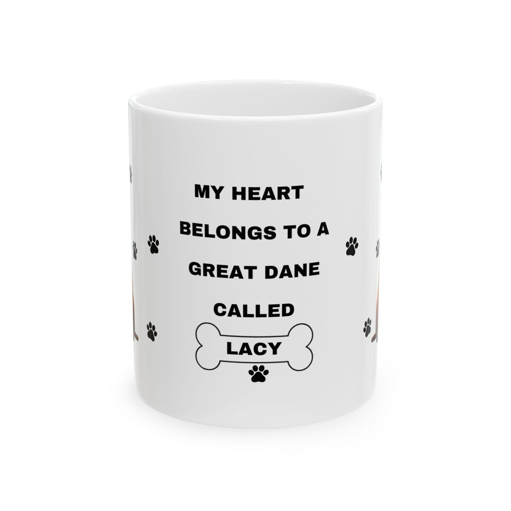 Personalised Dane Dog Mug, Coffee Lover Gift