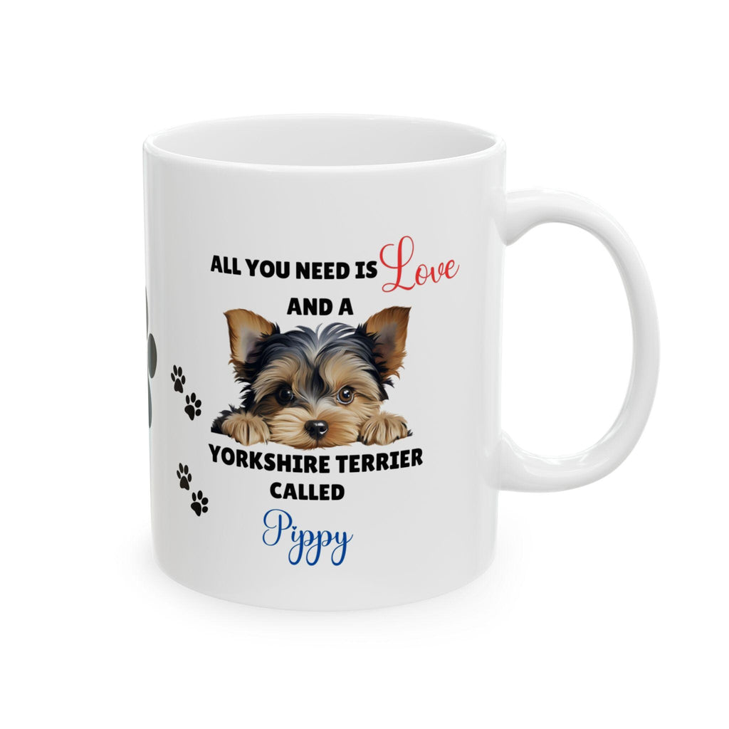 Personalised Yorkshire Terrier Mug: Dog Lover Gift