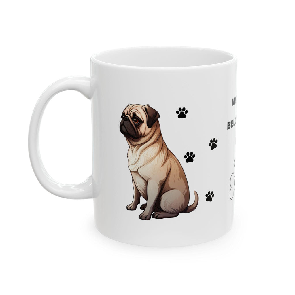Personalised Pug Dog Mug: Gift for Dog Lovers