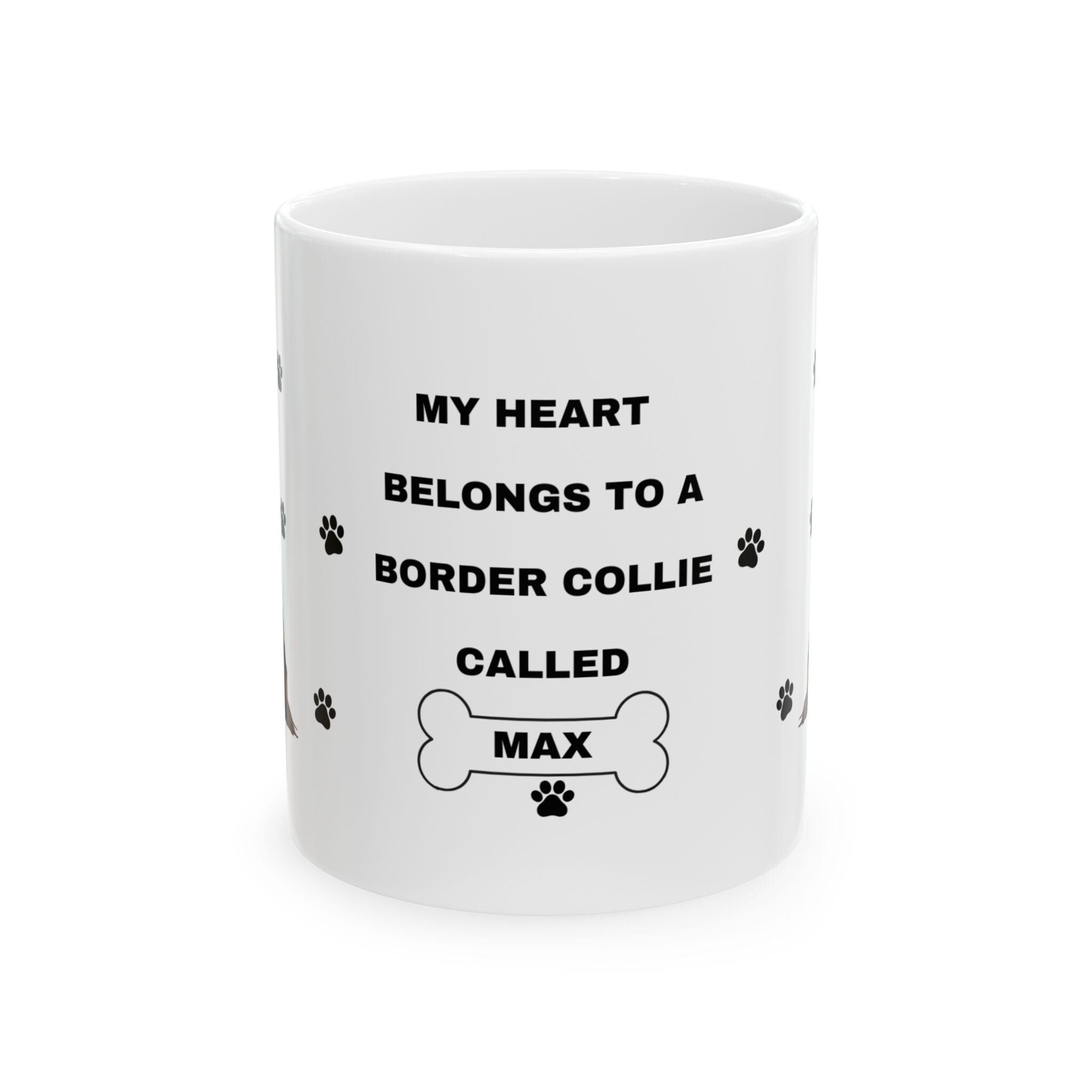 Personalised Border Collie Mug: Dog Lover Gift