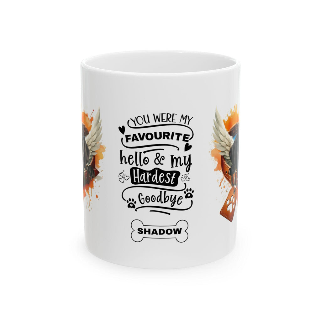 Personalised Labrador Memorial Mug: Rainbow Bridge Sympathy Gift