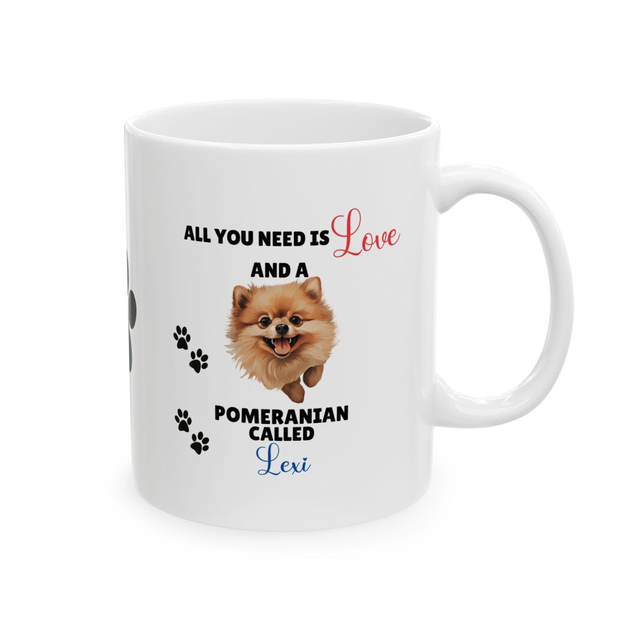 Personalised Pomeranian Mug: Dog Lover Gift