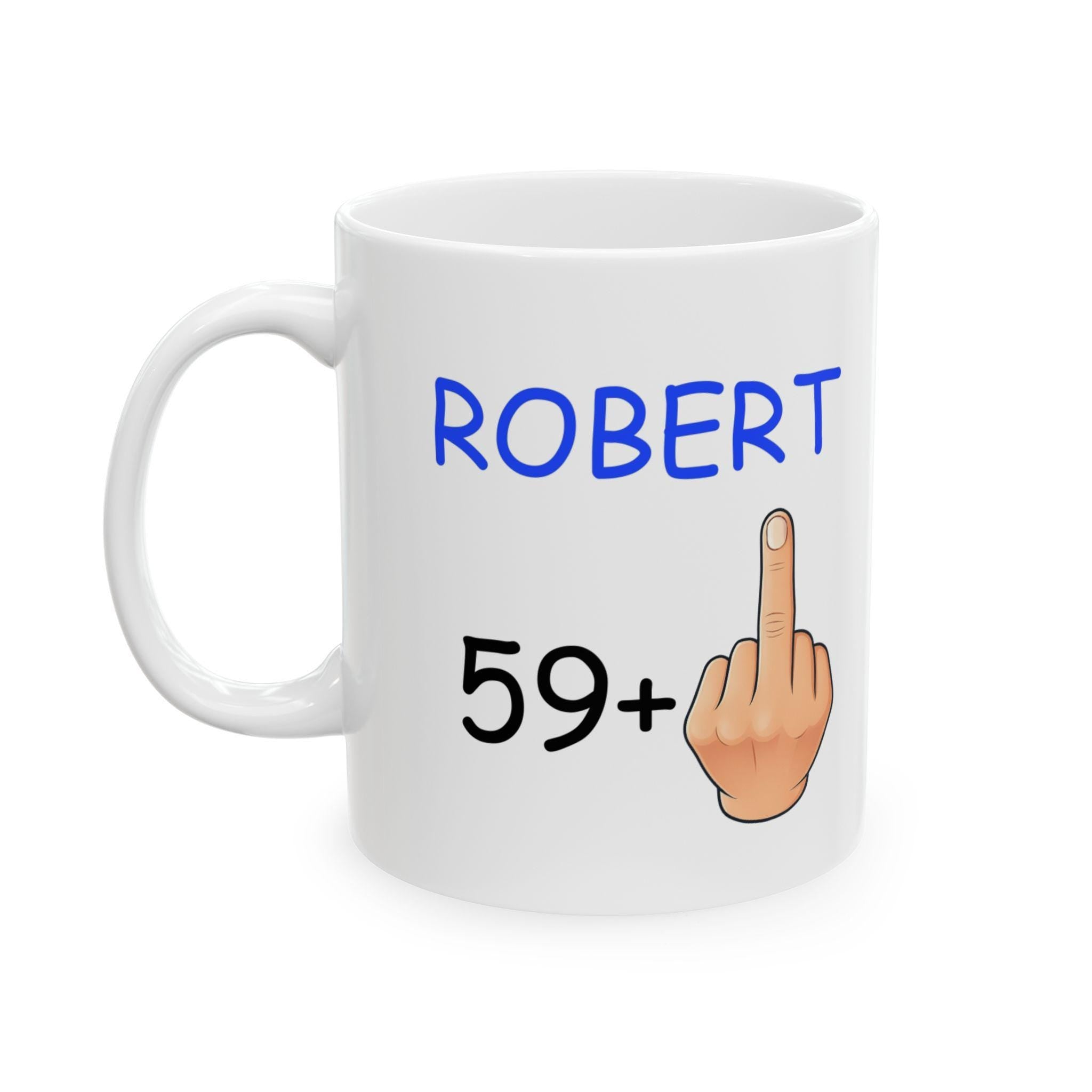 Personalised Funny Birthday Mug, 49+1 or 59+1, Ceramic 11oz