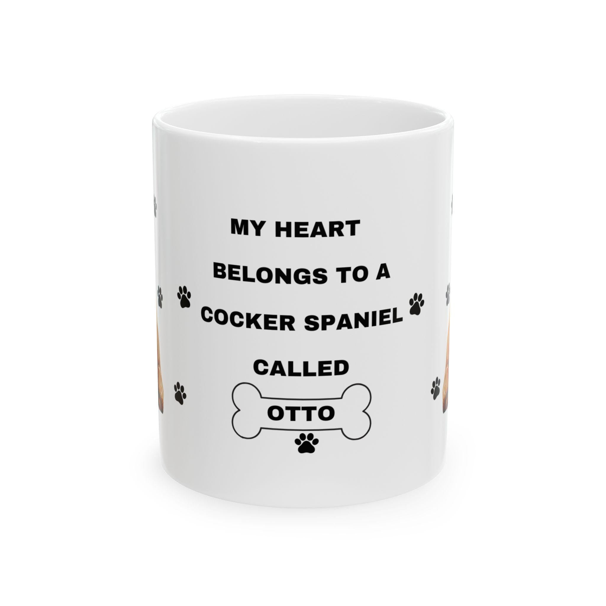Personalised Cocker Spaniel Mug: Dog Lover Gift