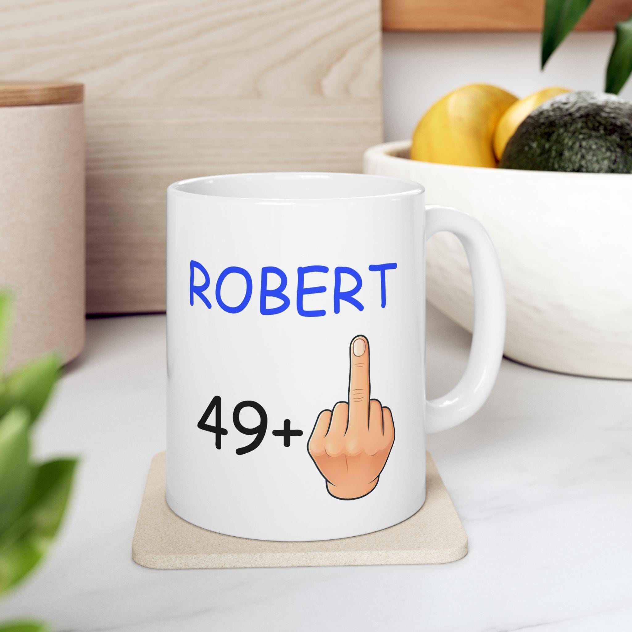 Personalised Funny Birthday Mug, 49+1 or 59+1, Ceramic 11oz