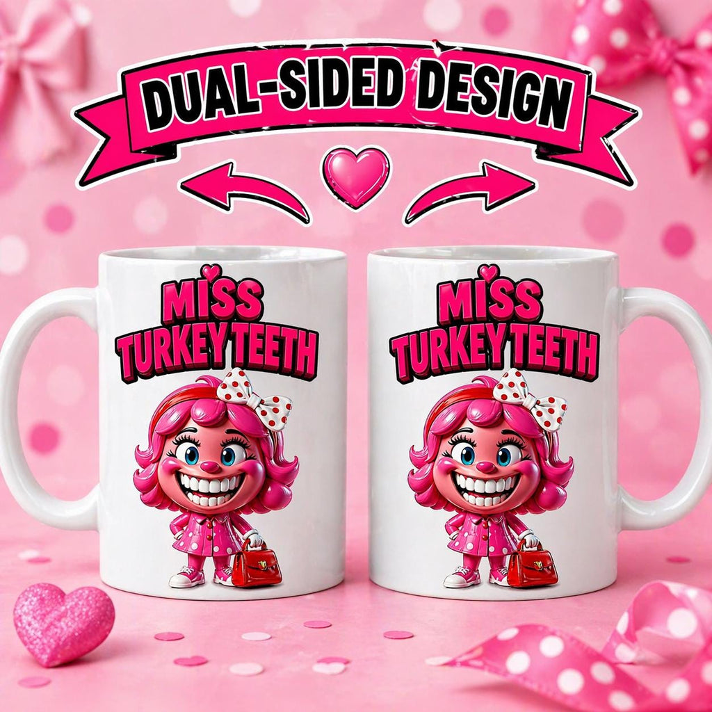 Miss Turkey Teeth Mug: Personalised Novelty Gift