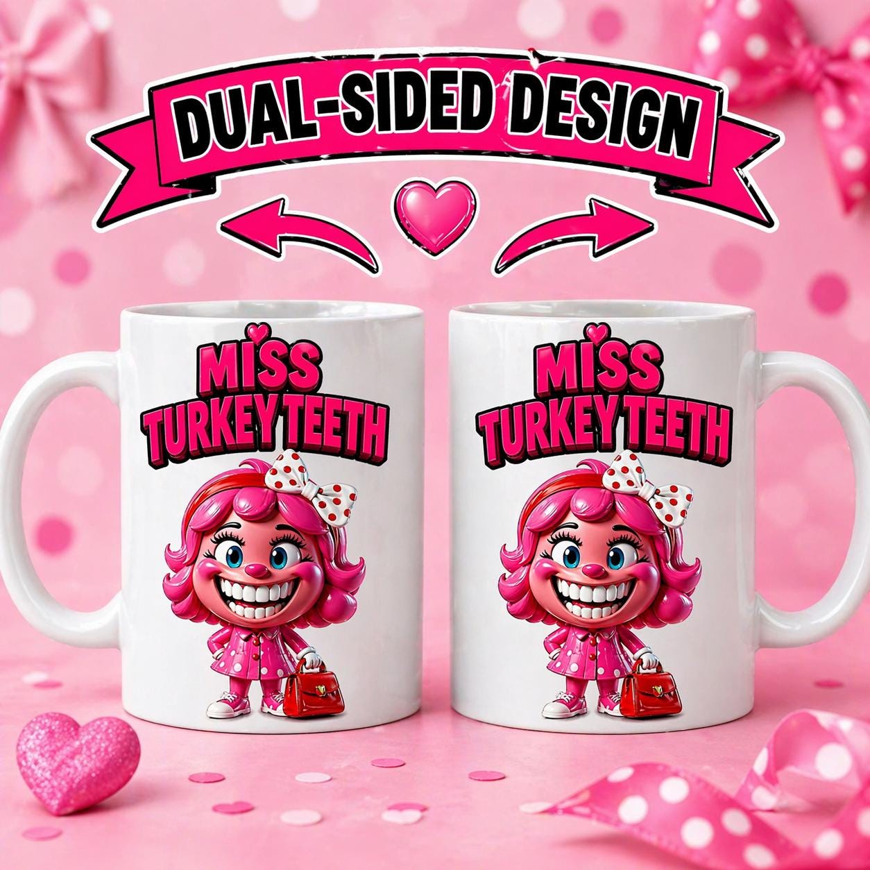 Miss Turkey Teeth Mug: Personalised Novelty Gift