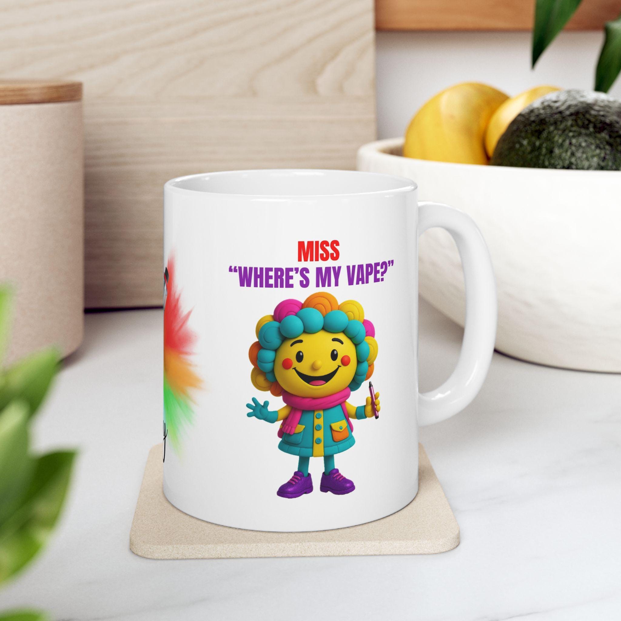 Personalised 'Miss Where's My Vape' Mug: Novelty Gift
