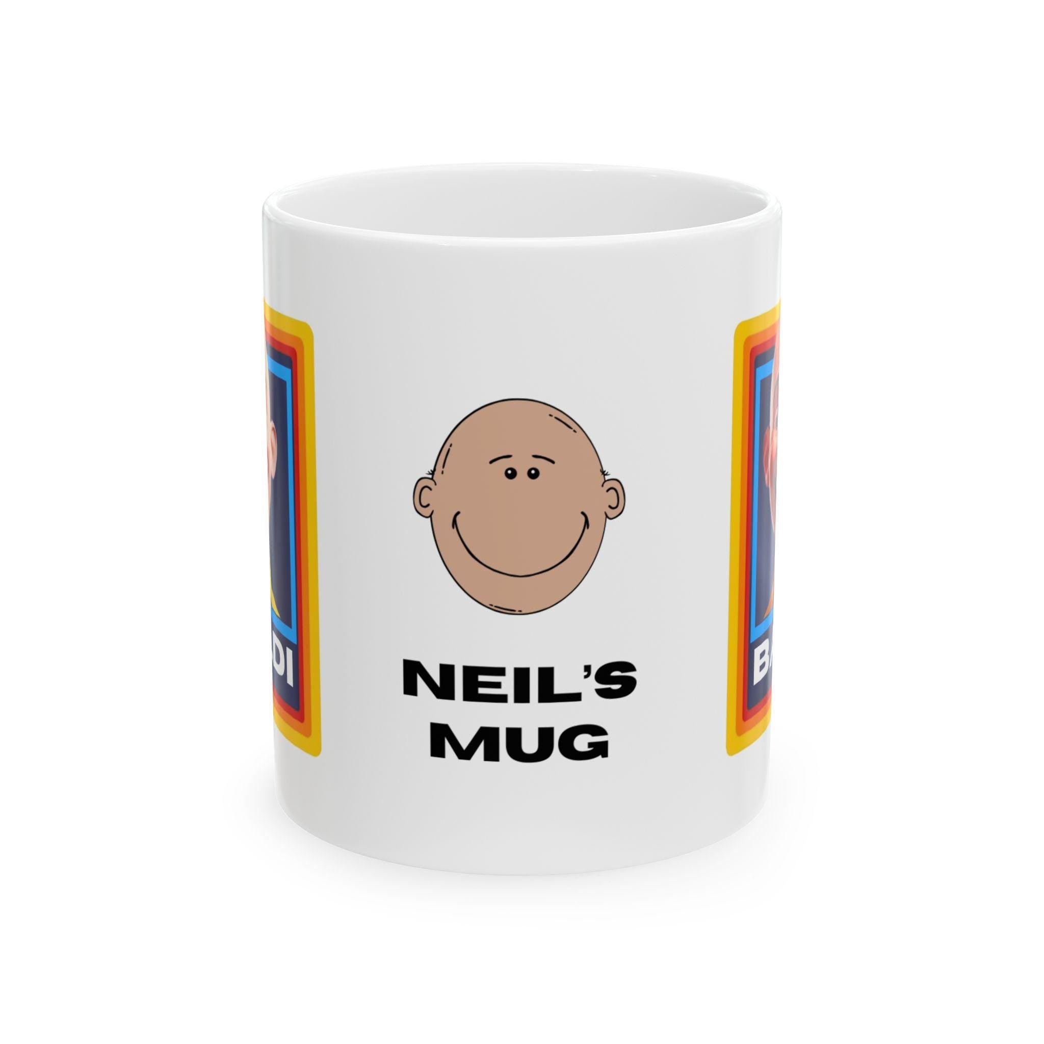 Baldi mug, Funny, Baldy, Personalised, Gift, Him, Christmas, Birthday, Fun, Unique