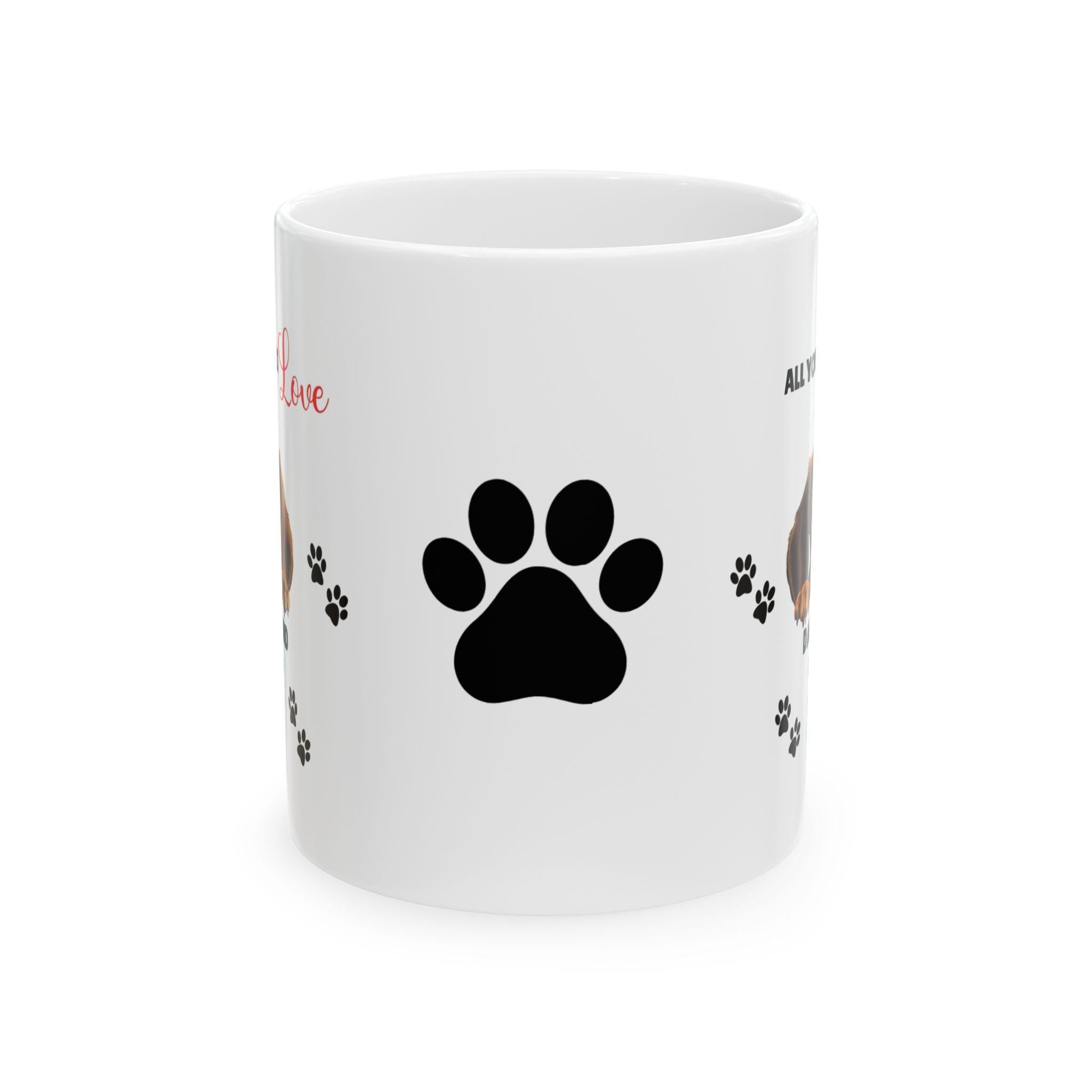 Personalised Dachshund Mug: Dog Lover Gift, 11oz Ceramic Coffee Cup Drinkware