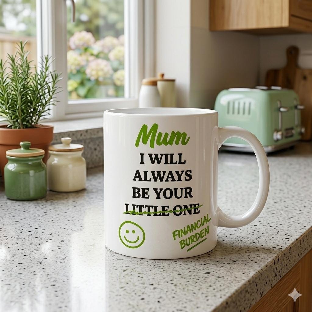 Funny Mothers Mums Mug, I Will Always Be Your Financial Burden, Joke Cup 11oz