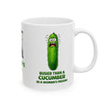 Personalised Busier Than A Cucumber In A Woman's Prison' Dark Humour Mug Funny Gift Rude