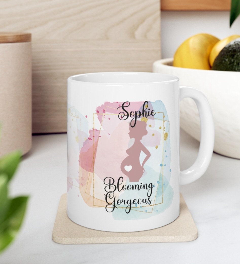 Personalized Pregnancy Mug, Expecting Mother Gift