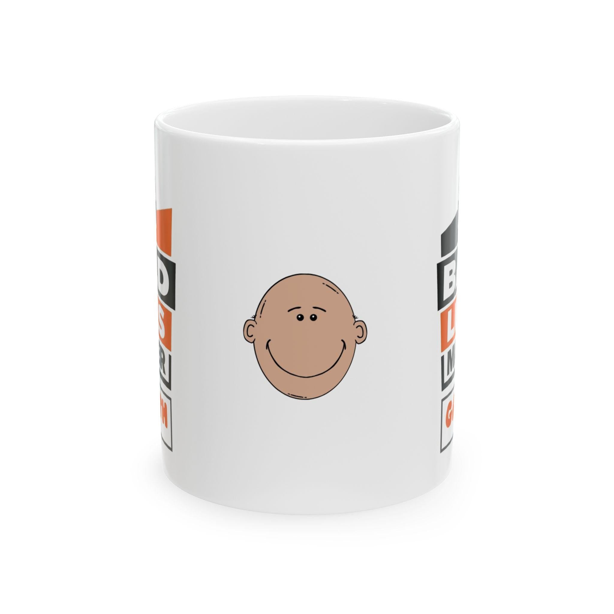 Bald lives matter mug, Funny, Baldy, Personalised, Gift, Him, Christmas, Fun, Unique