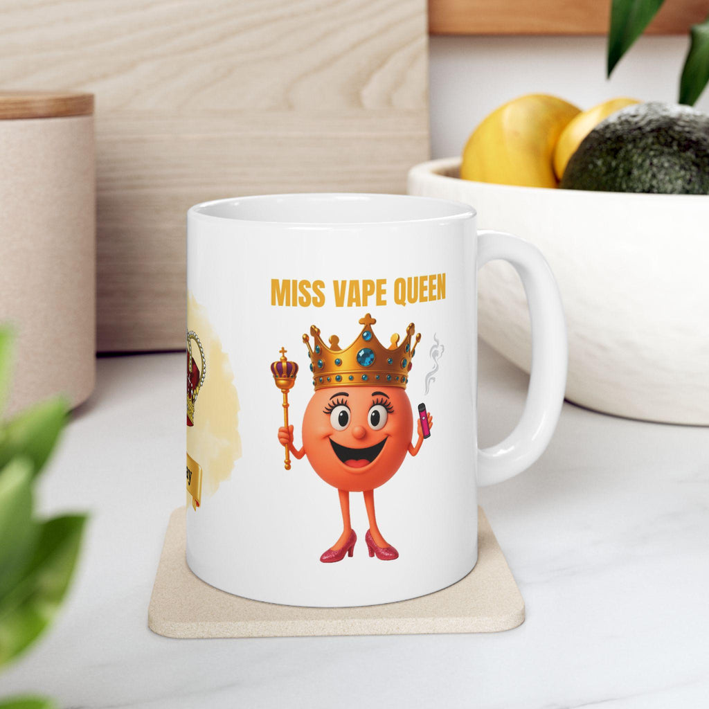 Miss Vape Queen Mug, Personalized Coffee Cup, Fun Gift