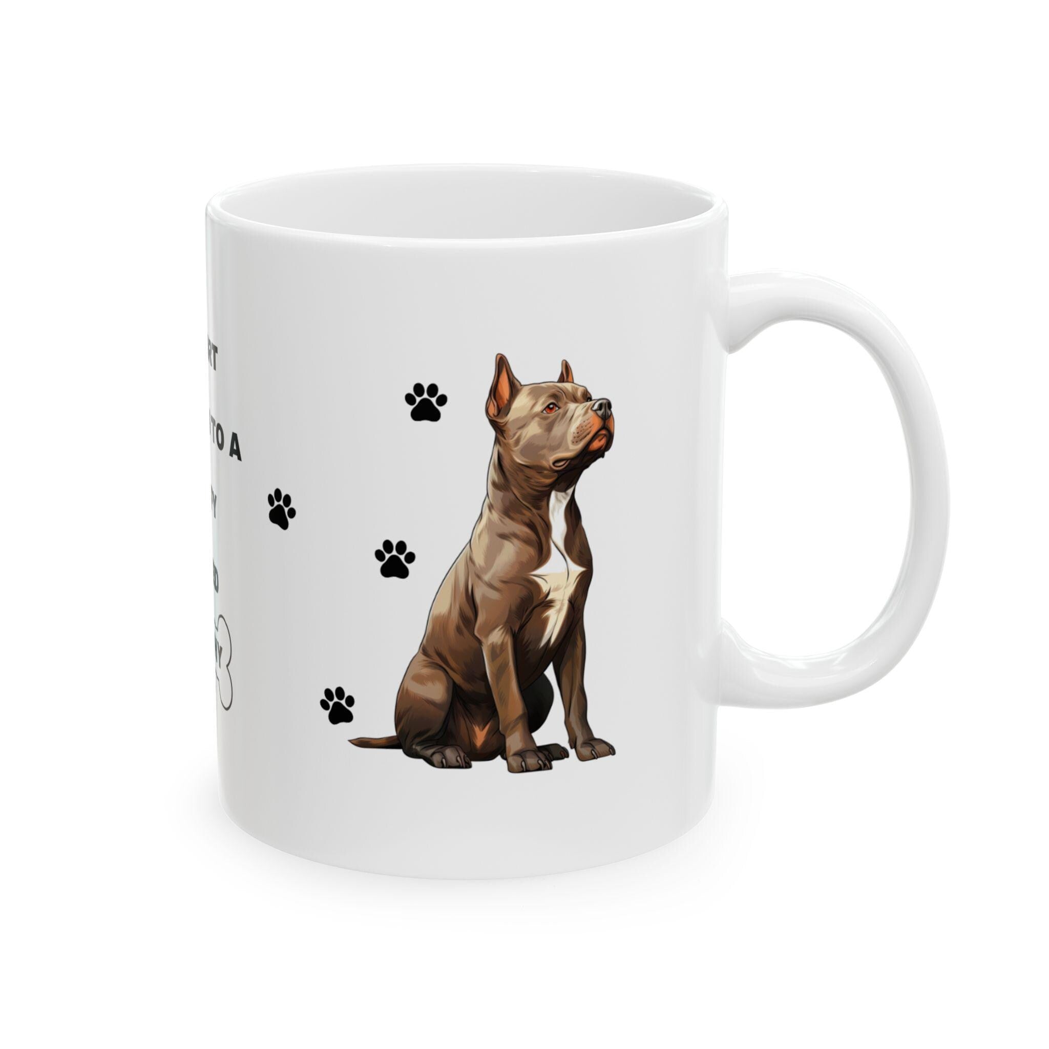 Personalised Staffy Dog Mug: Gift for Dog Lover