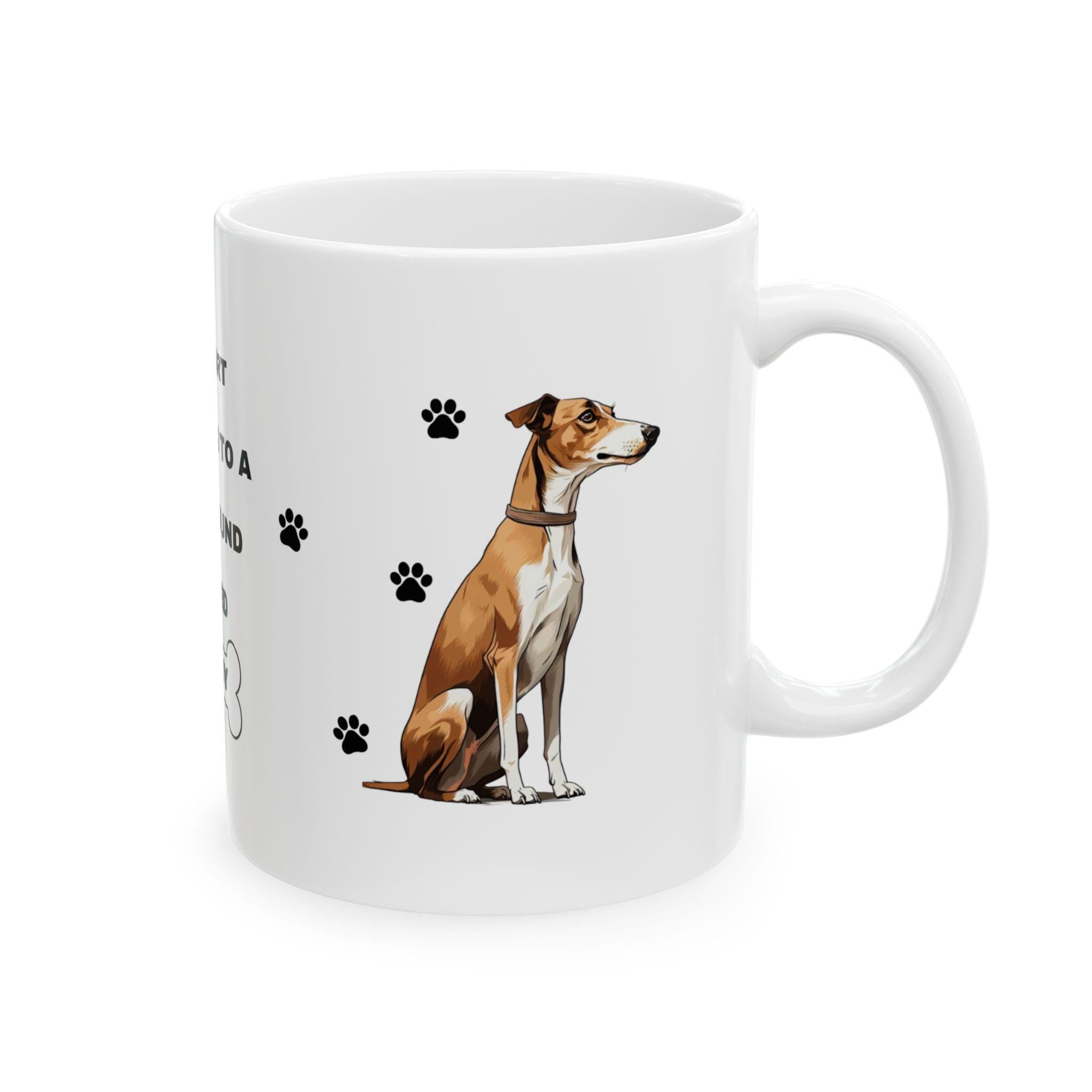 Personalised Grey Hound Mug: Dog Lover Gift