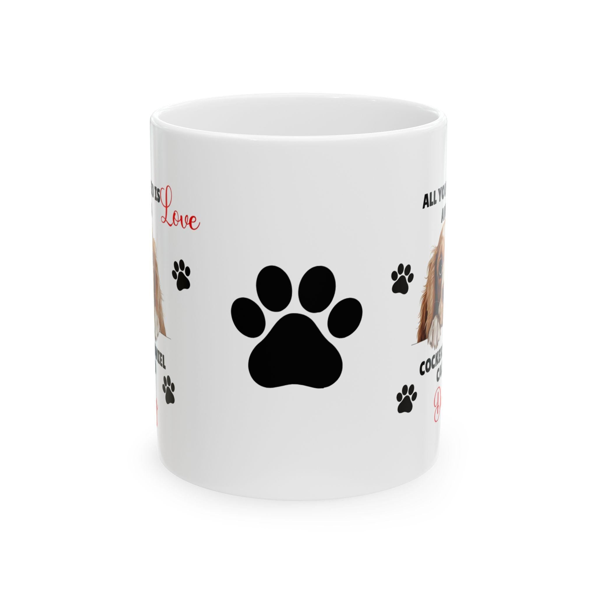 Personalised Cocker Spaniel Mug: Dog Lover Gift