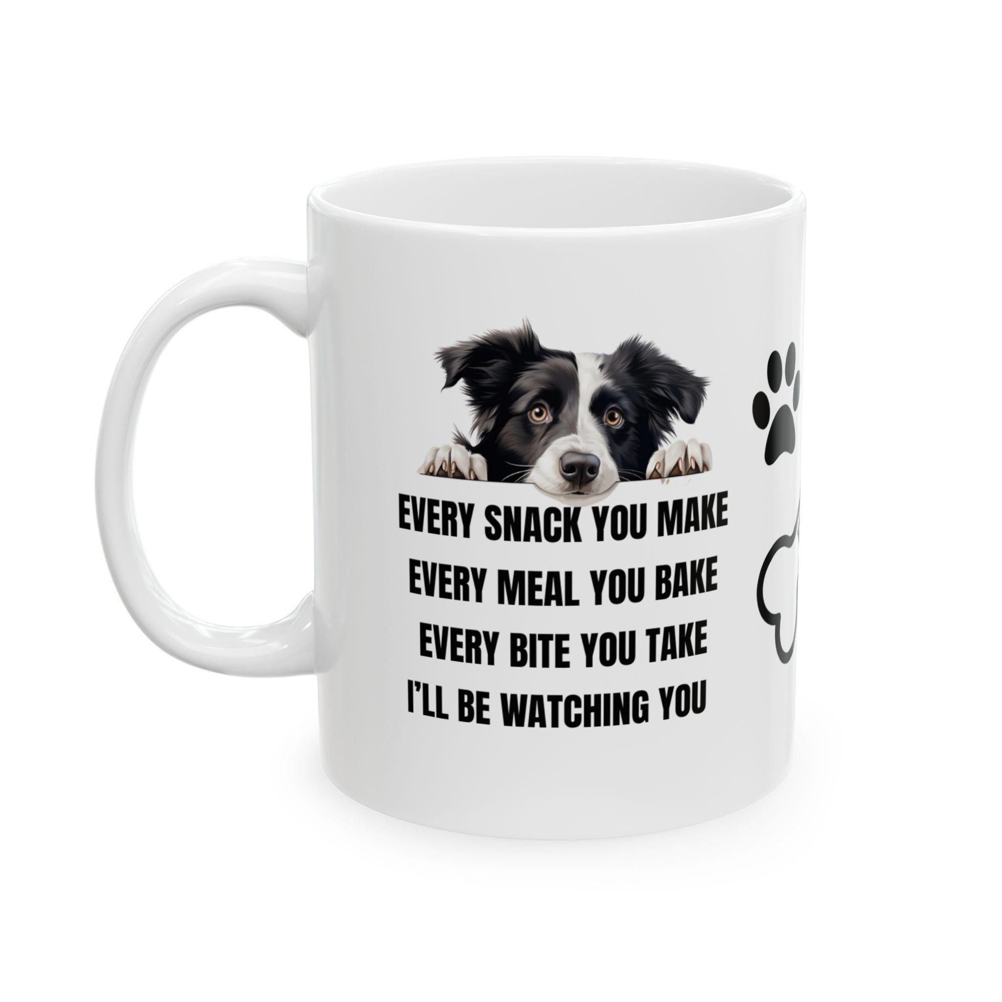 Border collie personalised i'll be watching you: Dog Lover Gift, funny