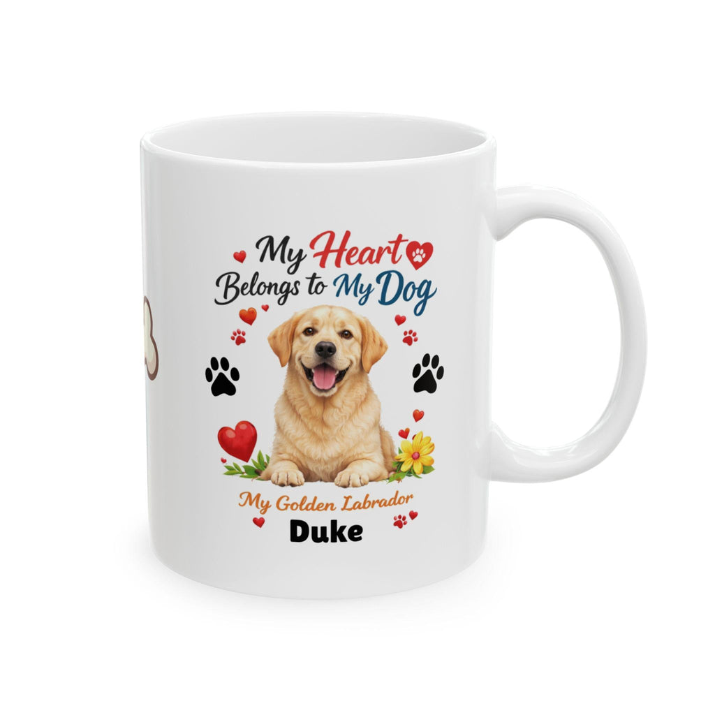 Labrador dog mug, personalised