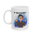 Mr Where's My Phone Mug: Novelty Gift, personalised