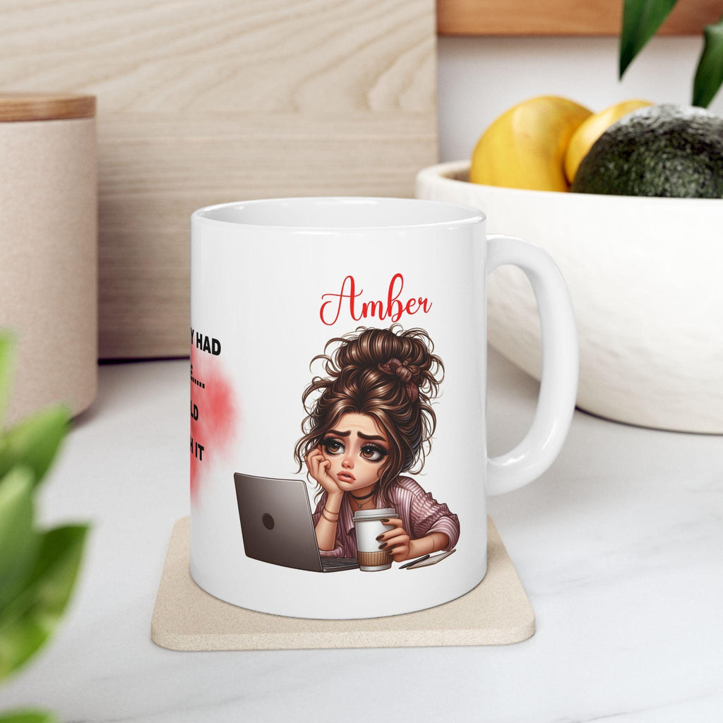Personalised Monday Punch Mug, Novelty Coffee Cup Gift