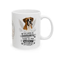 Personalised Boxer Memorial Mug Personalised, Pet Loss Gift, Dog Remembrance Mug, Favourite Hello Hardest Goodbye 11oz