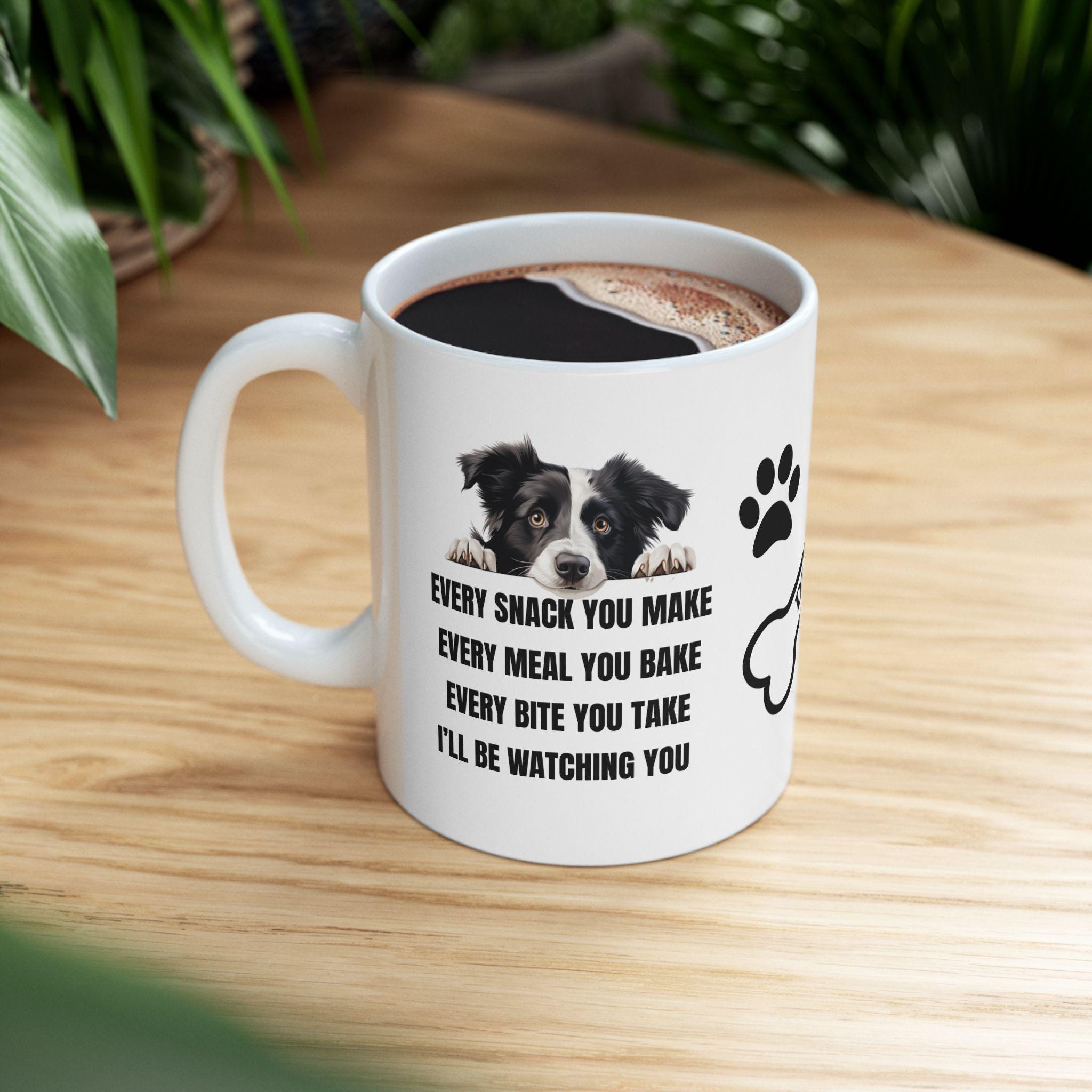 Border collie personalised i'll be watching you: Dog Lover Gift, funny