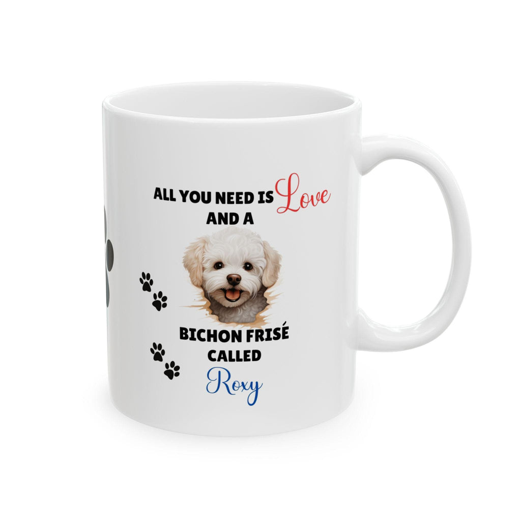 Personalised Bichon Frise Mug: Dog Lover Gift