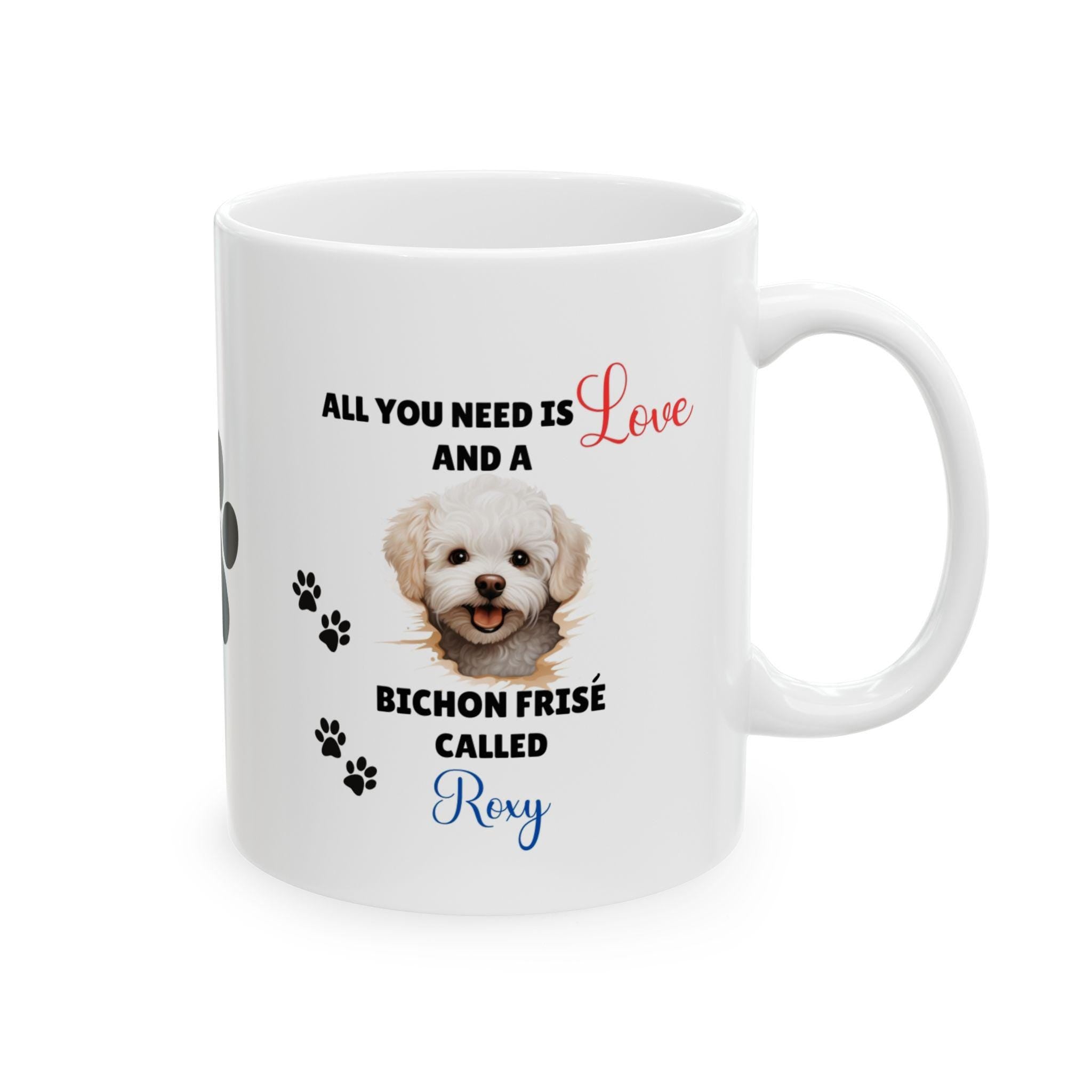 Personalised Bichon Frise Mug: Dog Lover Gift